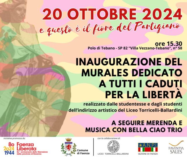 Inaugurazione murales dedicato a tutti i caduti per la libertà